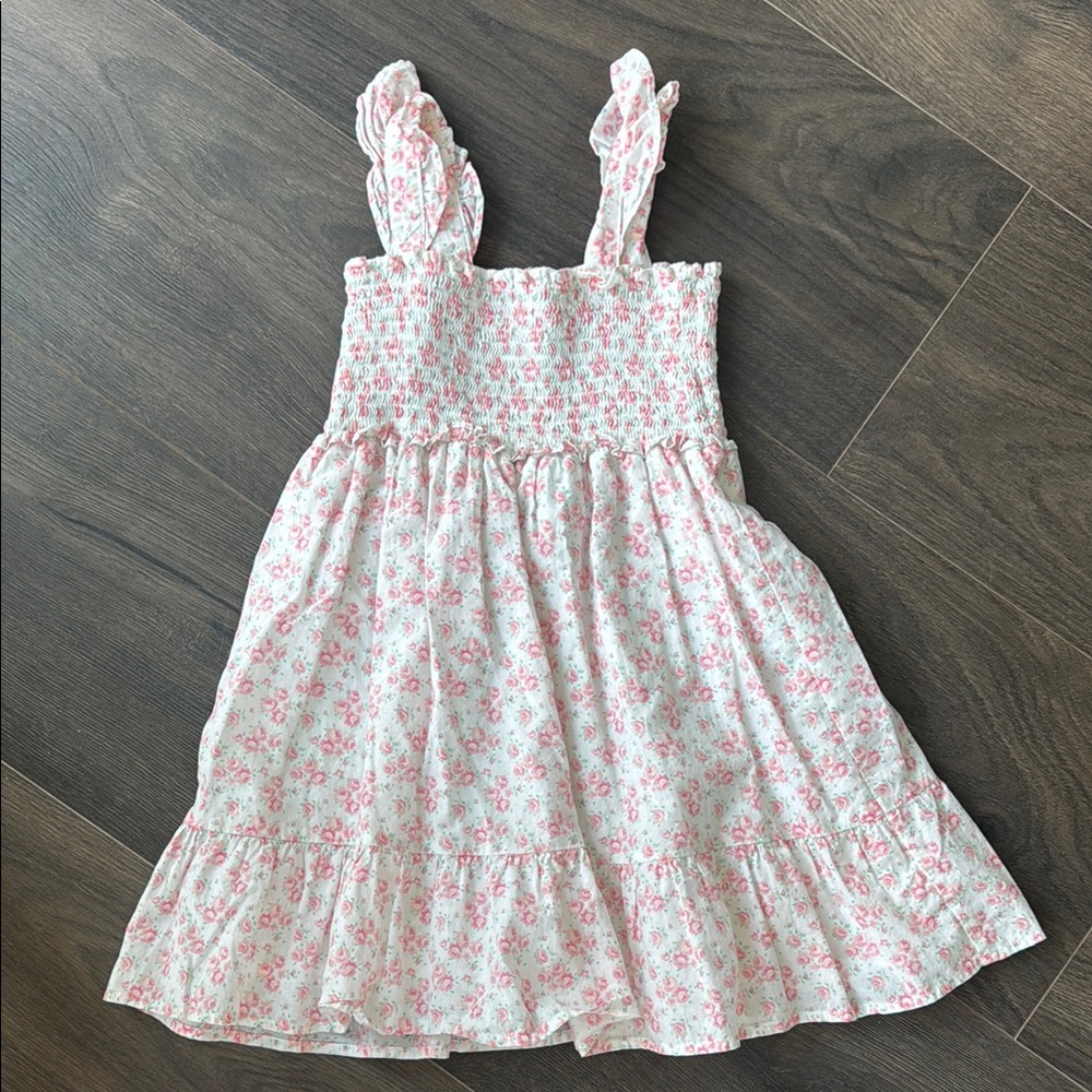 Janie and Jack White Smocked Ruffled Sundress